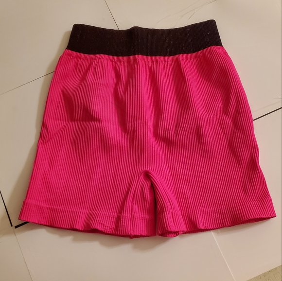 🤩New free people good karma neon pink running shorts size M/L - Picture 4 of 6